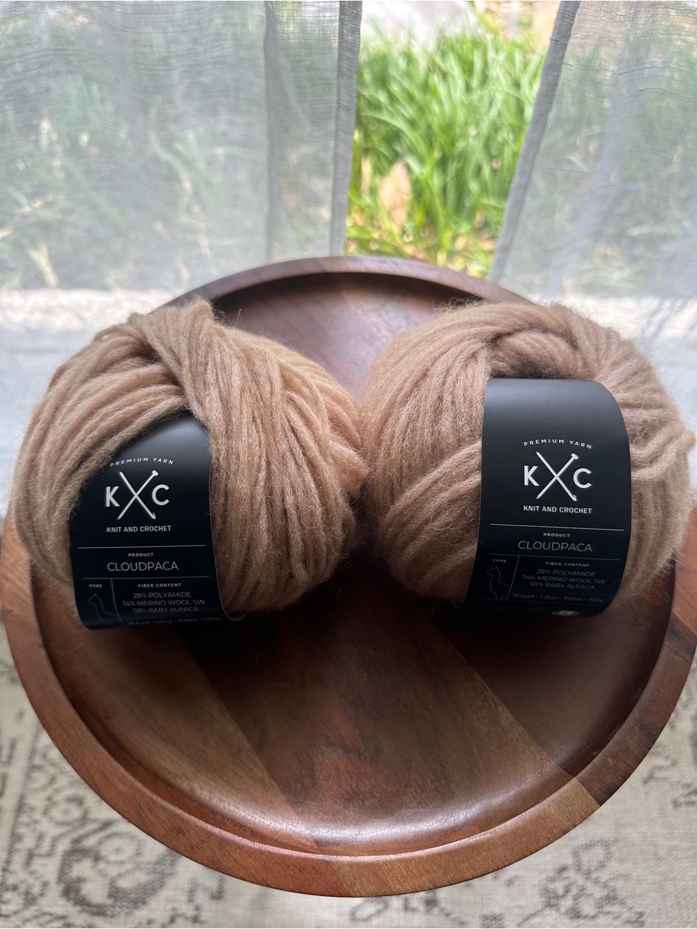 K+C Cloudpaca Yarn in Toasted Almond